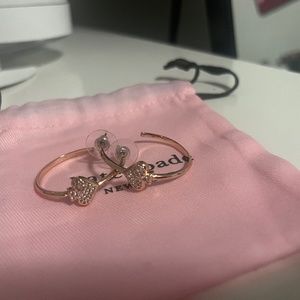 kate spade everyday spade hoop earrings